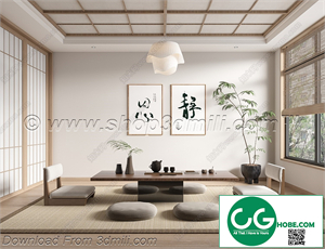 Tea Room 71 3D Model